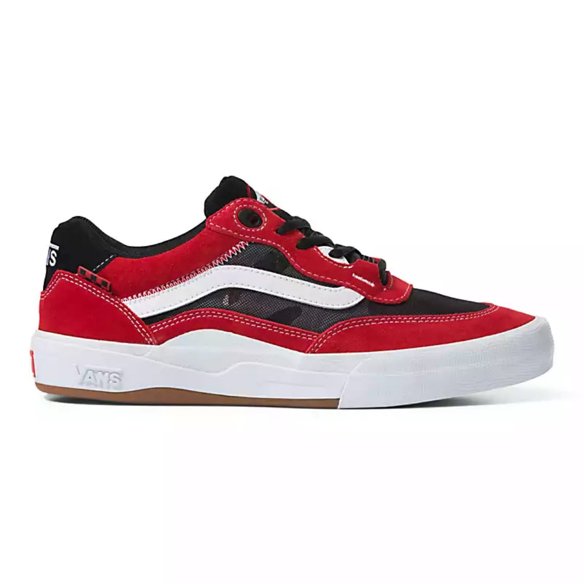 VANS‎ Men\'s Wayvee Black And Red Popcush Skating Sneakers US Size 6 The all new Vans Skate 2 Wayvee in black white red. Suitable  main image 3
