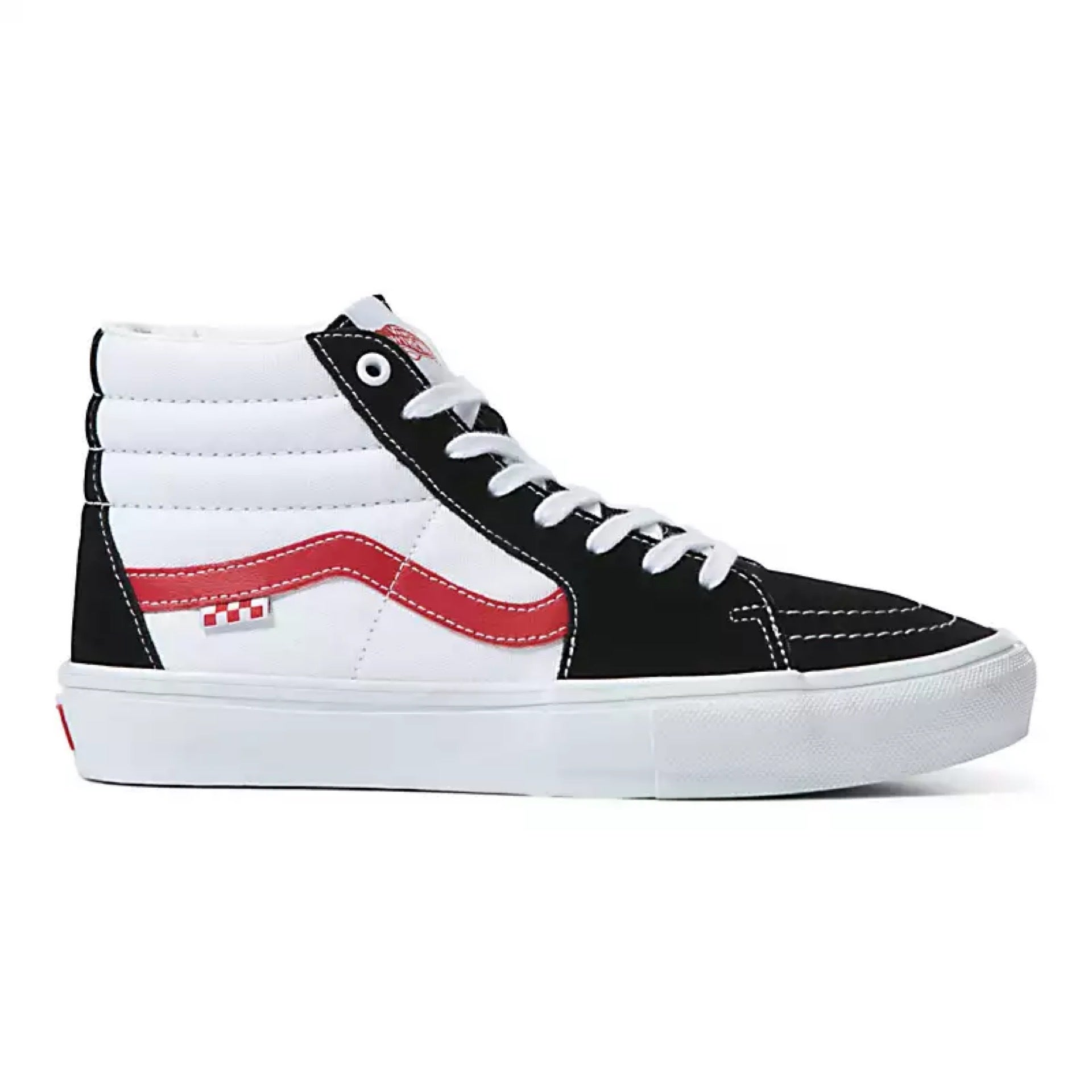 Vans sk8-hi pro black / white / red top
